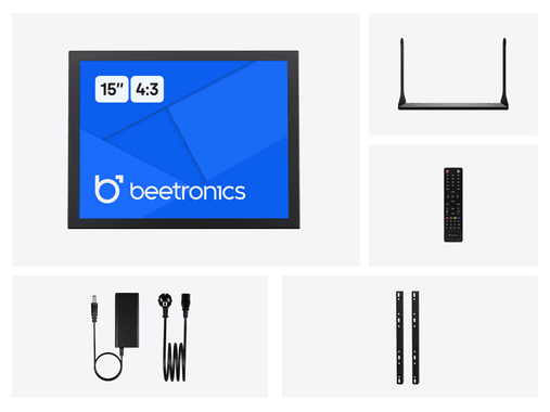 15 Inch Monitor Metal (4:3)